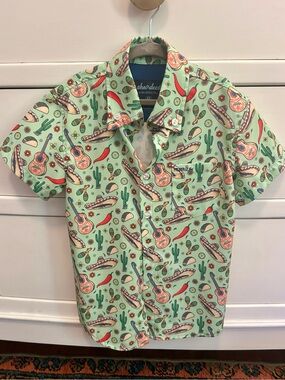 PROPERLY TIED boys summer fiesta shirt in green